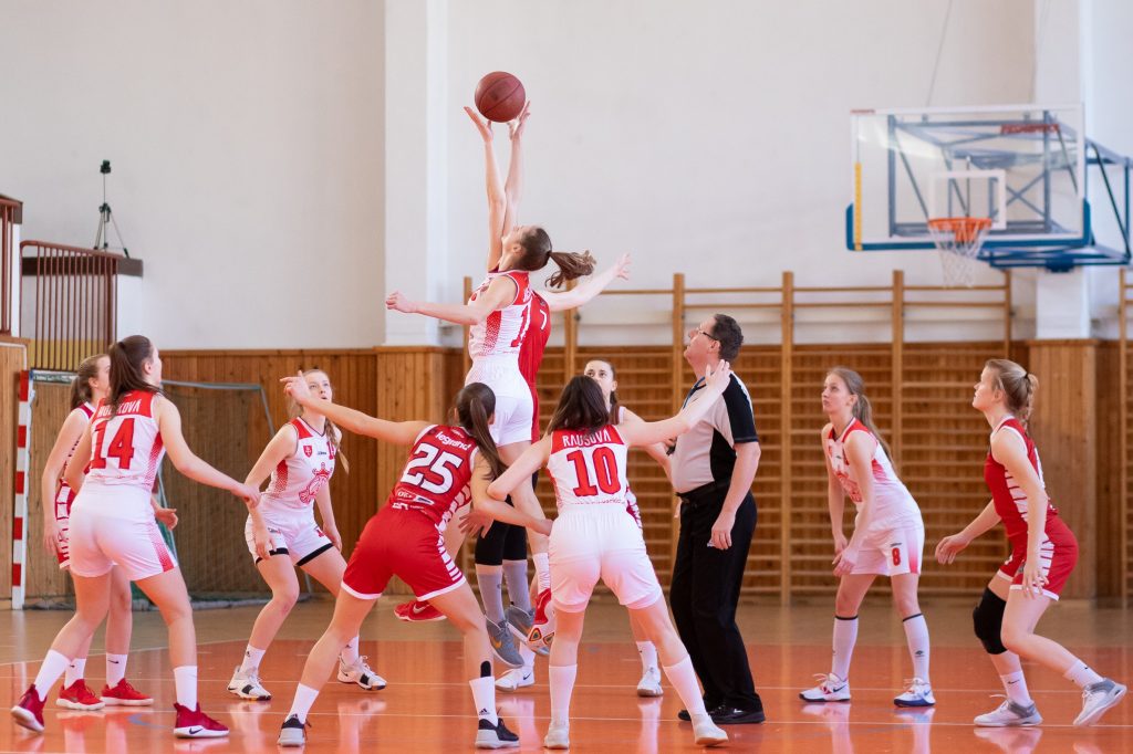 Mädchen Basketball Team